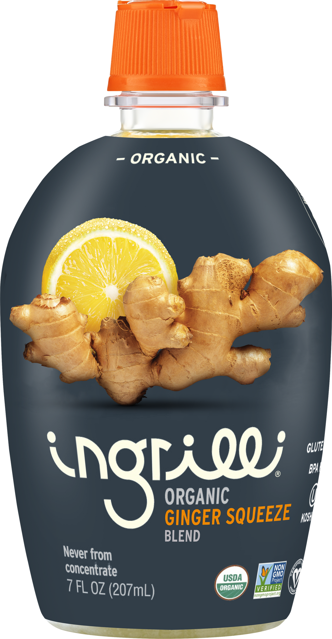 Ingrilli Organic Ginger Squeeze Blend, 7 Fl Oz - Multi Pack