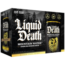 Load image into Gallery viewer, Liquid Death Sparkling Mountain Water 12oz (Pack of 12)
