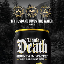 Load image into Gallery viewer, Liquid Death Sparkling Mountain Water 12oz (Pack of 12)
