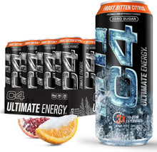 Load image into Gallery viewer, C4 Ultimate Sugar-Free Energy Drink, Frozen Bitten Citrus, 16oz (Pack of 12)
