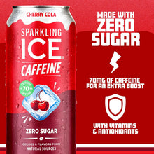 Load image into Gallery viewer, Sparkling ICE Sparkling Water with Caffeine, Cherry Cola, 16oz Cans (Pack Of 12)

