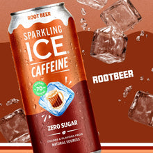 Load image into Gallery viewer, Sparkling ICE Sparkling Water with Caffeine, Root Beer, 16oz Cans (Pack Of 12)
