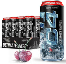 Load image into Gallery viewer, C4 Ultimate Sugar-Free Energy Drink, Cherry Bomb Frost, 16oz (Pack of 12)
