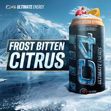 Load image into Gallery viewer, C4 Ultimate Sugar-Free Energy Drink, Frozen Bitten Citrus, 16oz (Pack of 12)
