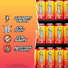Load image into Gallery viewer, Ghost Energy Drink, Strawbango, 16oz (Pack of 12)
