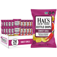 Load image into Gallery viewer, Hal&#39;s New York Kettle Cooked Potato Chips, Sweet Chili, 2 oz (Pack of 24)
