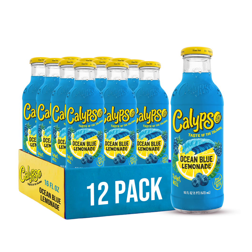 calypso disposable vape Calypso Lemonade, Ocean Blue, 16oz (Pack of 12)