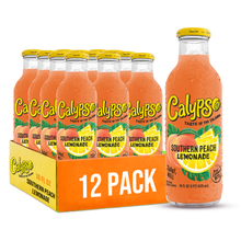 Load image into Gallery viewer, Calypso Lemonade, Southern Peach, 16oz (Pack of 12)
