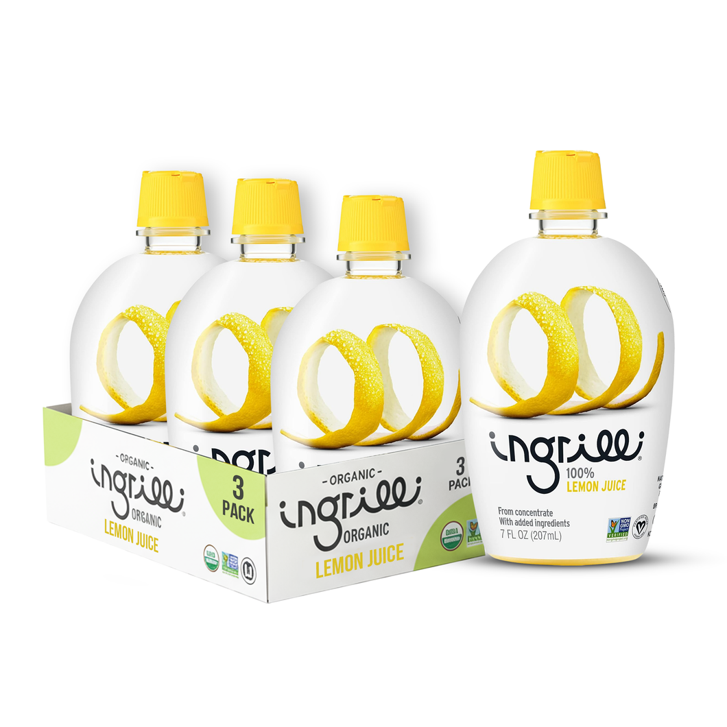 Ingrilli 100% Lemon Juice (from concentrate), 7 Fl Oz - Multi Pack