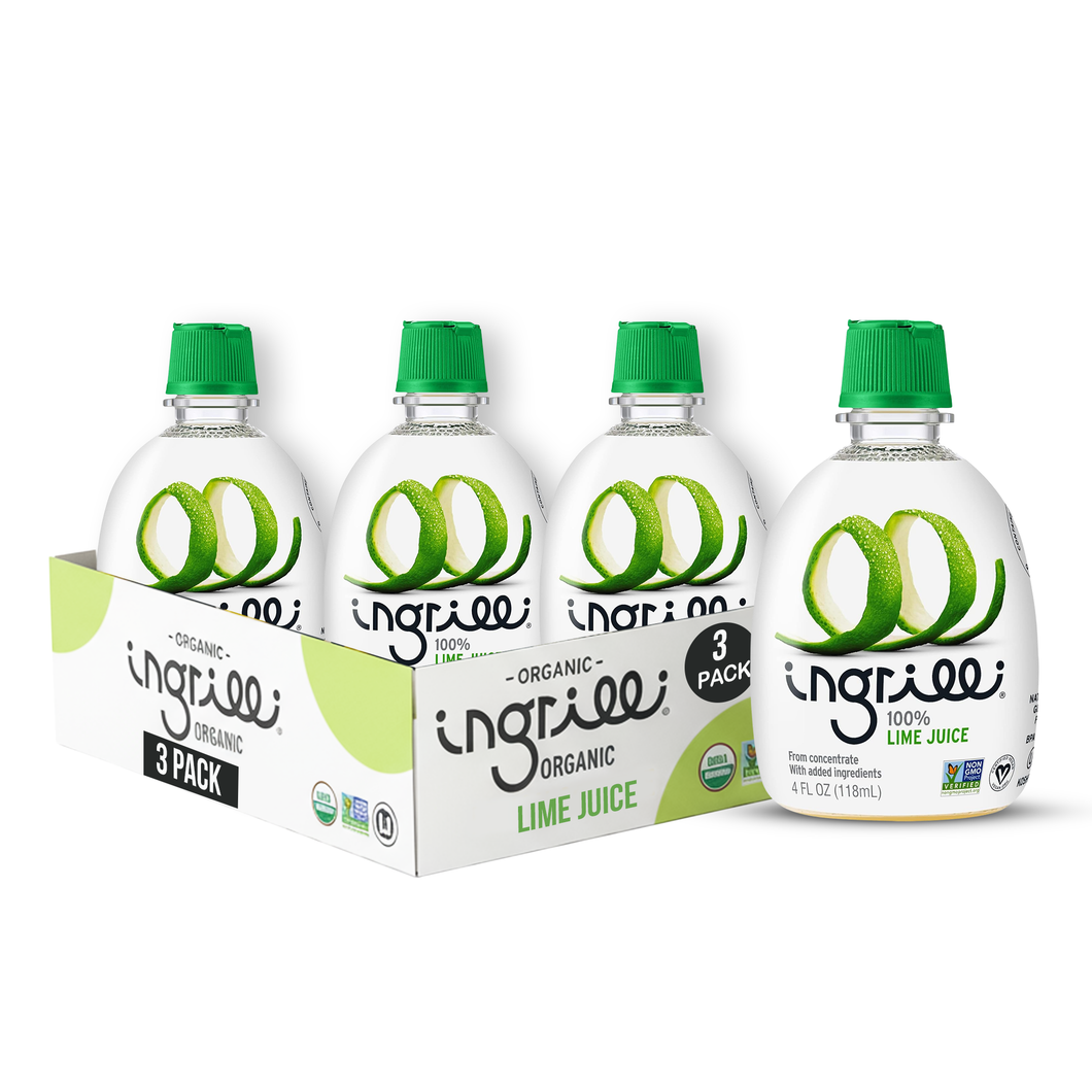 Ingrilli 100% Lime Juice (from concentrate), 4 Fl Oz - Multi Pack