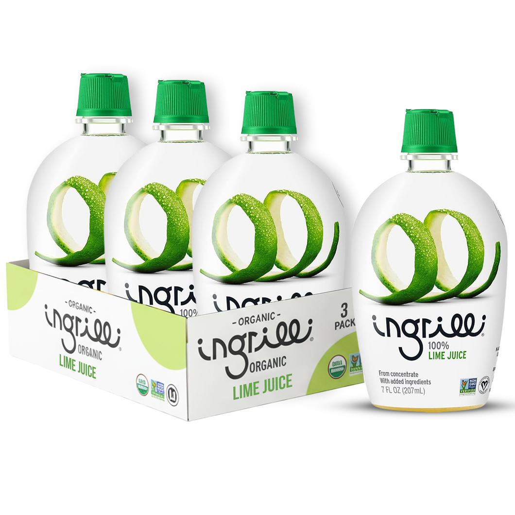 Ingrilli 100% Lime Juice (from concentrate), 7 Fl Oz - Multi Pack