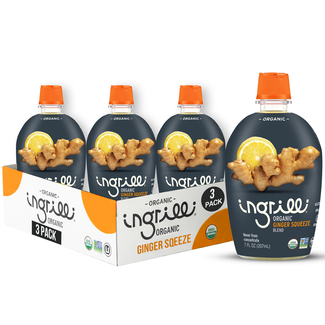 Ingrilli Organic Ginger Squeeze Blend, 7 Fl Oz - Multi Pack
