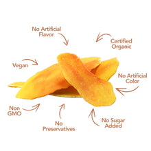 Load image into Gallery viewer, Earthside Farms, Peach Dried Organic Mangoes, 2.8oz (Pack of 6)
