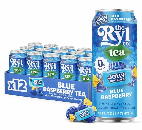 RYL Iced Tea, Jolly Rancher Blue Raspberry, 16oz (Pack of 12) – Oasis ...