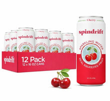 Load image into Gallery viewer, Spindrift Fruit Flavored Sparkling Water, Cherry, 16oz (Pack of 12)
