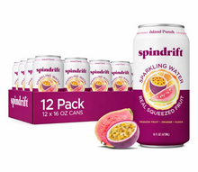 Load image into Gallery viewer, Spindrift Fruit Flavored Sparkling Water, Island Punch, 16oz (Pack of 12)
