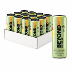 Beyond Immerse Sparkling Protein Beverage, Peach Mango, 12oz (Pack of 12)