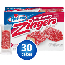 Load image into Gallery viewer, Hostess Raspberry Zingers, 13.4oz, 10 Individually Wrapped Cakes - Multi-Pack
