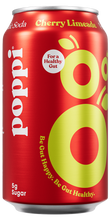 Load image into Gallery viewer, Poppi Prebiotic Soda, Cherry Limeade, 12oz (Pack of 12)
