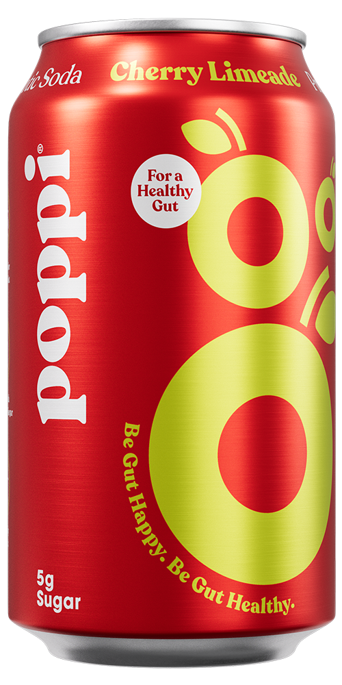 Poppi Prebiotic Soda, Cherry Limeade, 12oz (Pack of 12)