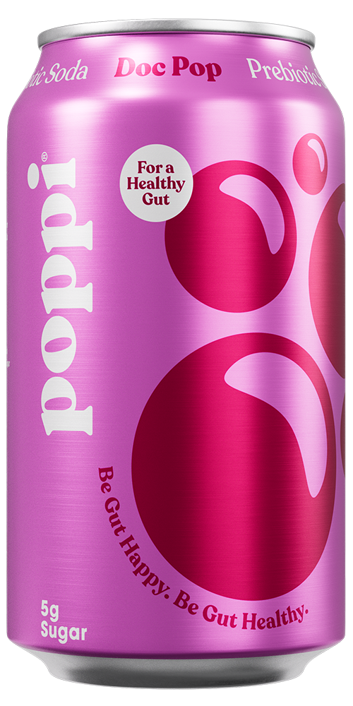 Poppi Prebiotic Soda, Doc Pop, 12oz (Pack of 12)