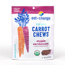Load image into Gallery viewer, Eat the Change Organic Carrot Chews, Maple Cardamom, 4.23oz Pouches (Pack of 8)
