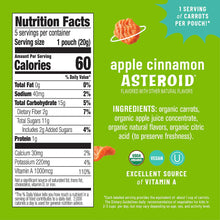 Load image into Gallery viewer, Eat the Change Organic Cosmic Carrot Chews, Apple Cinnamon, 5 - 0.7oz Pouches (Pack of 10)
