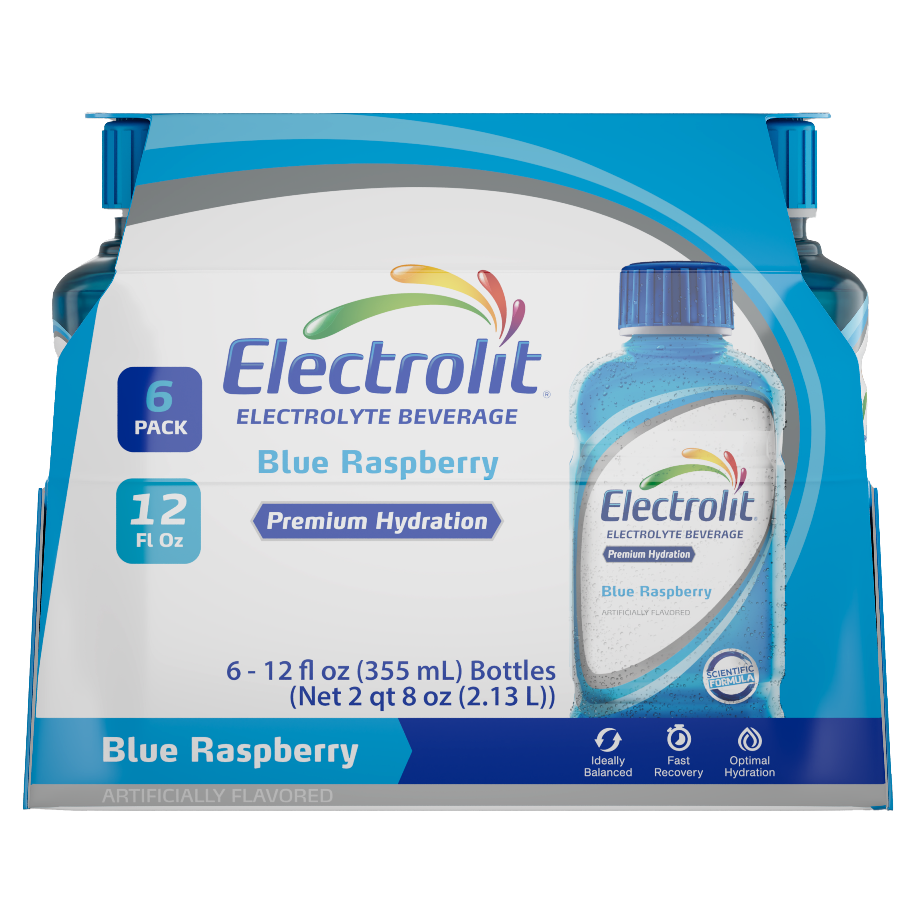 Electrolit Electrolyte Hydration Beverage, Blue Raspberry, 12oz - Mult ...