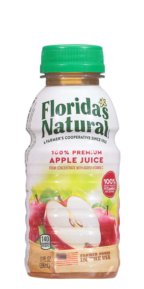 Florida's Natural Juice, Apple Juice, 10oz (Pack of 24)