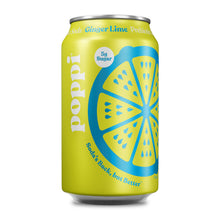 Load image into Gallery viewer, Poppi Prebiotic Soda, Ginger Lime, 12 oz (Pack of 12)
