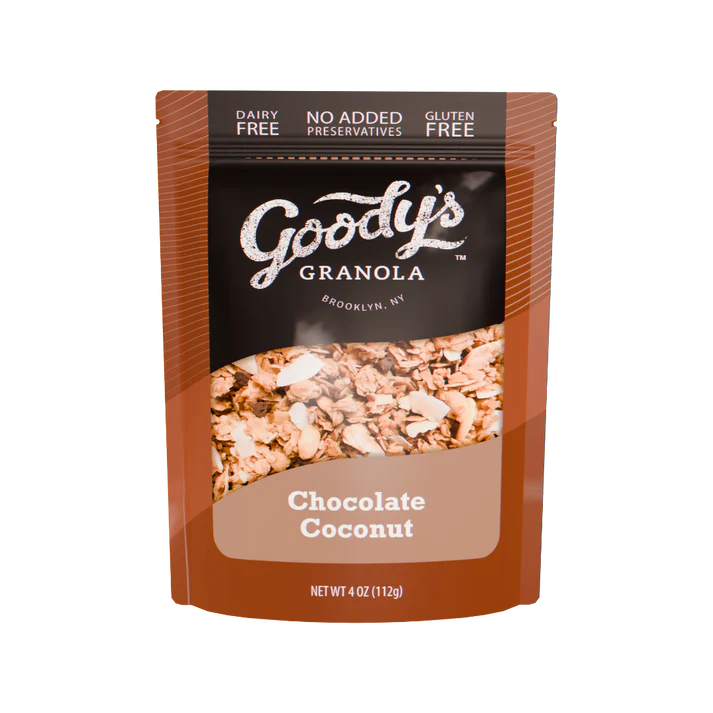 Goody's Gluten Free Granola, Chocolate Coconut, 4oz - Multi-Pack