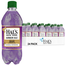 Load image into Gallery viewer, Hal&#39;s New York Flavored Ginger Ale, Grape, 20 Oz (Pack of 24)
