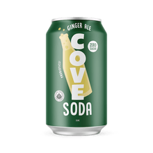 Load image into Gallery viewer, Cove Soda Probiotic Soft Drink, Ginger Ale, 12oz (Pack of 12)
