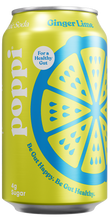 Load image into Gallery viewer, Poppi Prebiotic Soda, Ginger Lime, 12 oz (Pack of 12)
