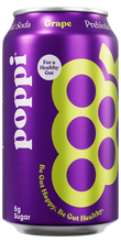 Load image into Gallery viewer, Poppi Prebiotic Soda, Grape, 12oz (Pack of 12)
