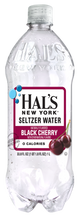 Load image into Gallery viewer, Hal's New York Seltzer Water, Black Cherry, 1 Liter (Pack of 15)
