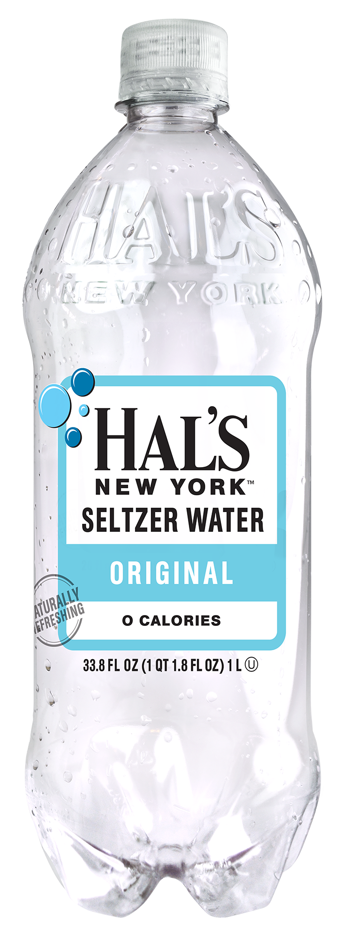 Hal's New York Seltzer Water, Original, 1 Liter (Pack of 15)