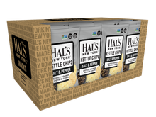 Load image into Gallery viewer, Hal's New York Kettle Cooked Potato Chips, Salt &amp; Pepper, 5 oz Bag - Multi Pack
