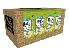 Load image into Gallery viewer, Hal's New York Kettle Cooked Potato Chips, Sour Cream &amp; Onion, 8oz X-Large Bags (Pack of 12)
