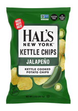 Load image into Gallery viewer, Hal's New York Kettle Cooked Potato Chips, Jalapeno, 2 oz (Pack of 24)

