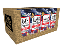 Load image into Gallery viewer, Hal's New York Kettle Cooked Potato Chips, Stars and Stripes Sea Salt, 5oz Bag - Multi Pack
