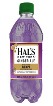 Load image into Gallery viewer, Hal&#39;s New York Flavored Ginger Ale, Grape, 20 Oz (Pack of 24)
