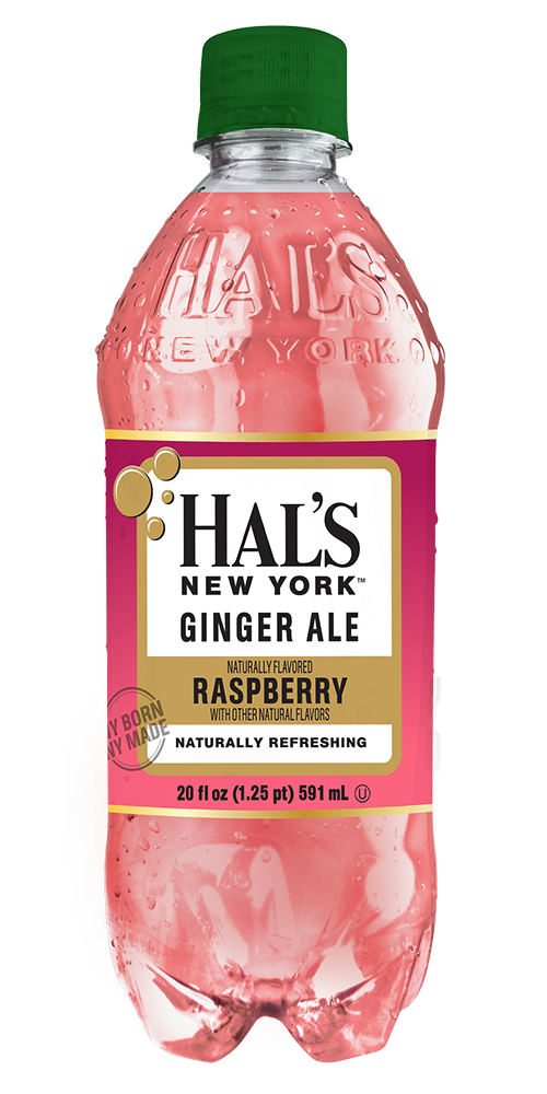 Hal's New York Flavored Ginger Ale, Raspberry, 20 Oz (Pack of 24 ...