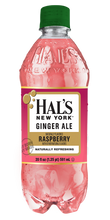 Load image into Gallery viewer, Hal&#39;s New York Flavored Ginger Ale, Raspberry, 20 Oz (Pack of 24)
