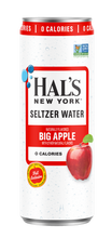 Load image into Gallery viewer, Hal's New York Seltzer Water, Big Apple, 12oz Slim Cans (Pack of 24)
