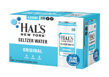 Load image into Gallery viewer, Hal's New York Seltzer Water, Original, 12oz Slim Cans (Pack of 24)
