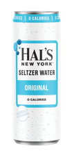 Load image into Gallery viewer, Hal's New York Seltzer Water, Original, 12oz Slim Cans (Pack of 24)
