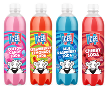 Load image into Gallery viewer, ICEE Sparkling Soda Soft Drink, 4 Flavor Variety, 17oz (Pack of 12)
