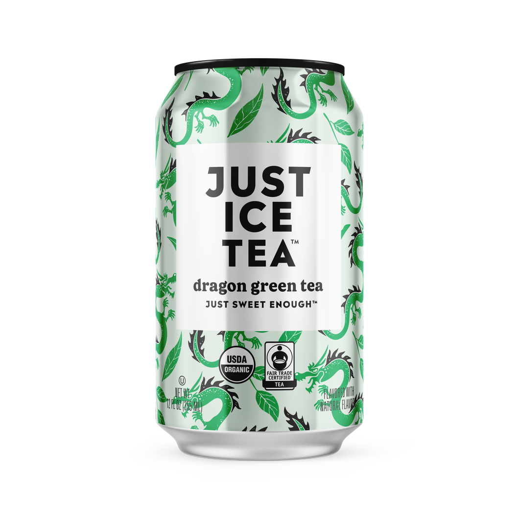 Just Ice Tea, Dragon Green Tea, 12oz (Pack of 12)