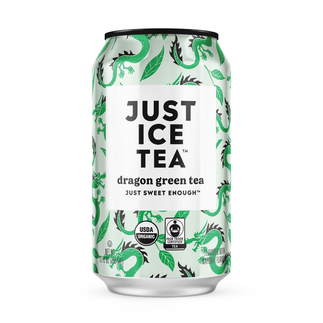 Just Ice Tea, Dragon Green Tea, 12oz (Pack of 12)